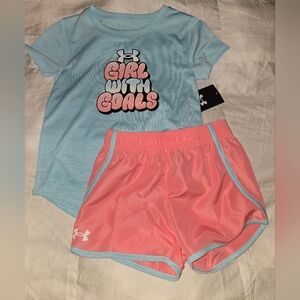 Under Arnour Girl Athletic Outfit Size 6
